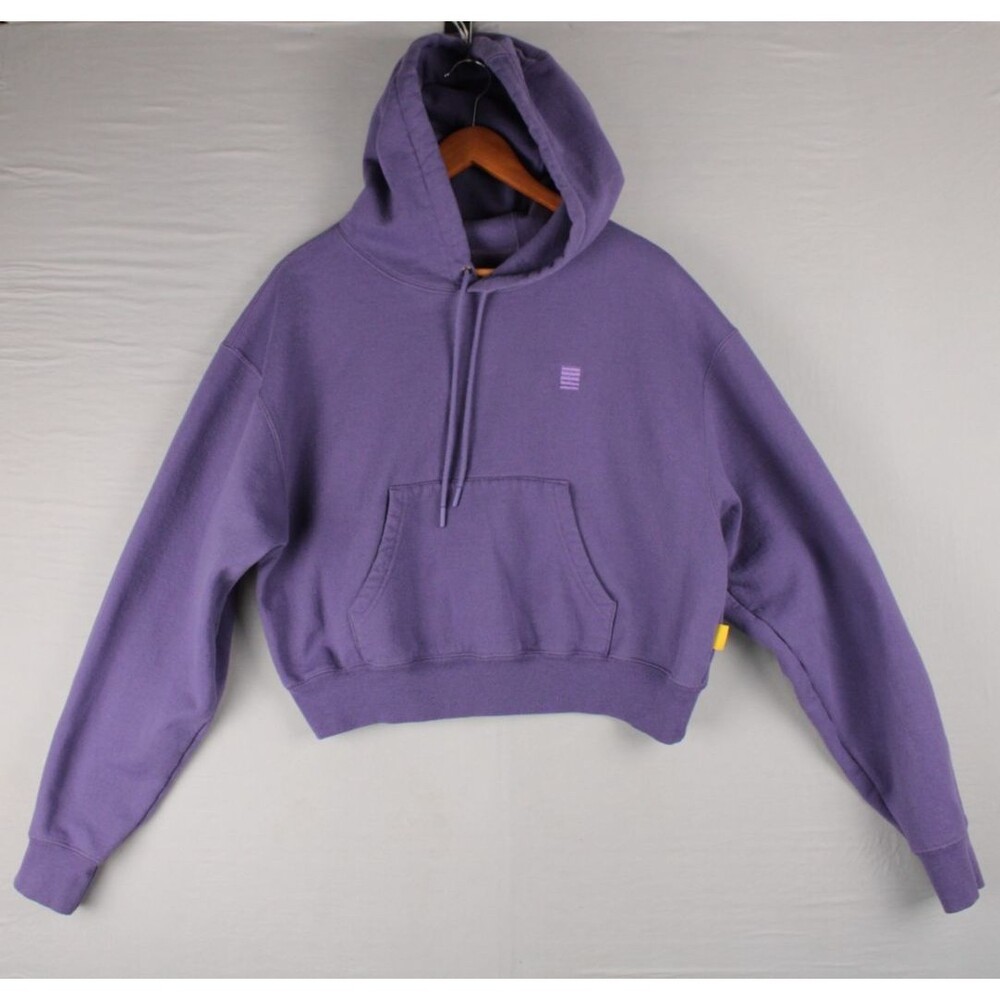 Yellow Label Co Womens Cropped Hoodie Thick Purple Please Look at Size For FIt